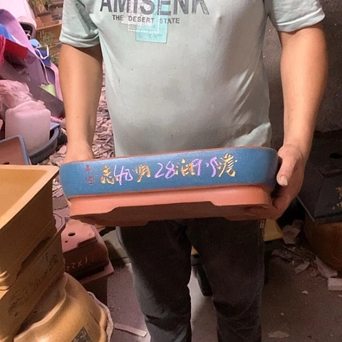 紫砂花盆手工艺品