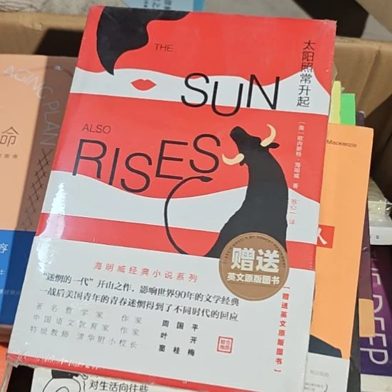 太阳照常升起中英文两本一套