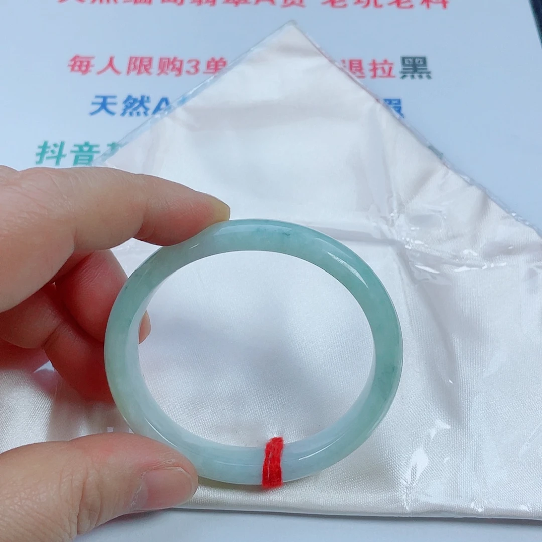 翡翠未镶嵌手镯天然翡翠手镯55.5贵妃