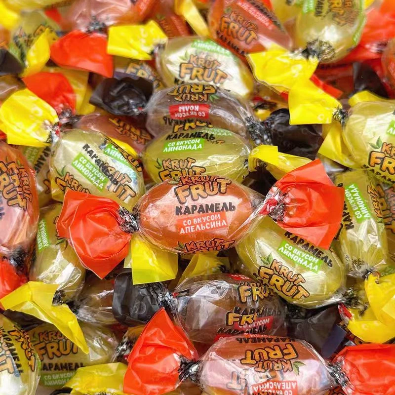 宝山俄罗斯进口KDV苏贝塔牌小酸酸水果糖年糖喜糖独立包装500g