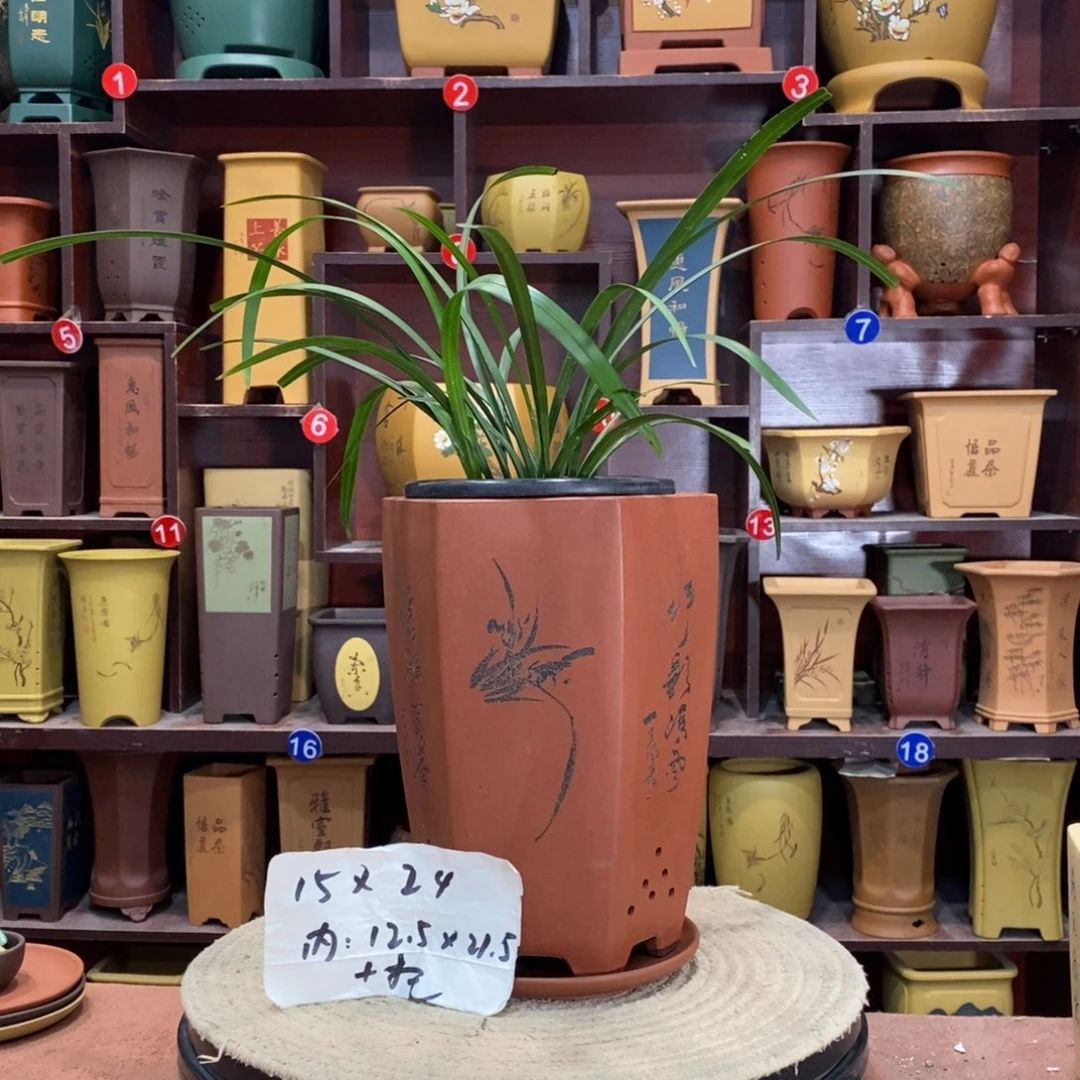 紫砂艺术紫砂花盆