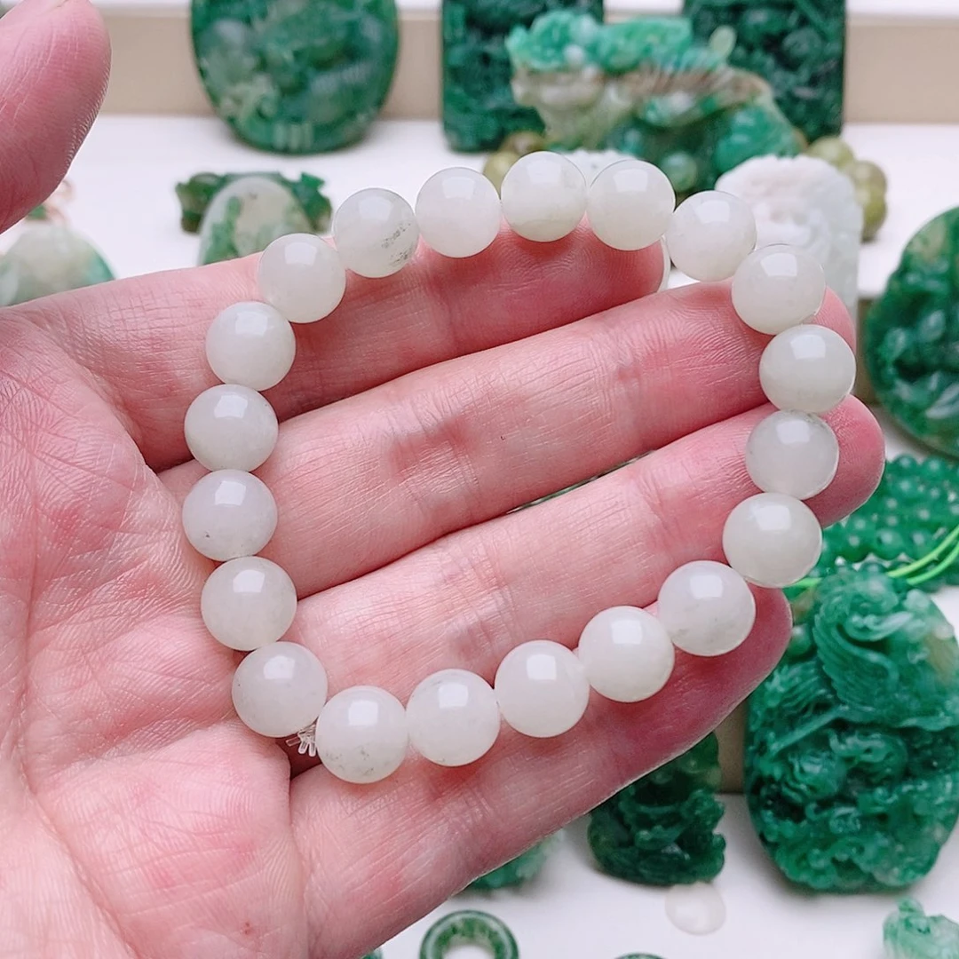 邺***赫独山玉未镶嵌手串