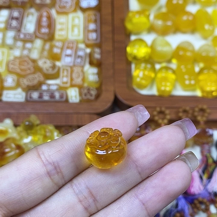 吊坠橄榄核柿子98