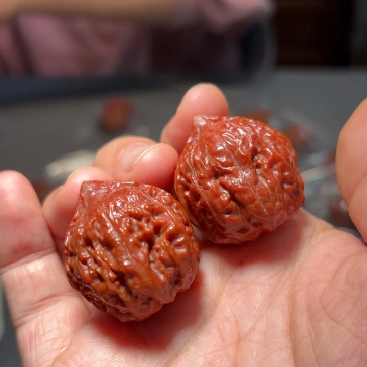 文玩核桃吊坠九龙7416