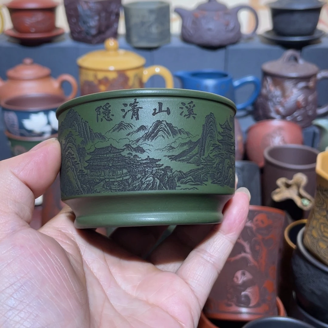 原矿紫砂手工主人杯