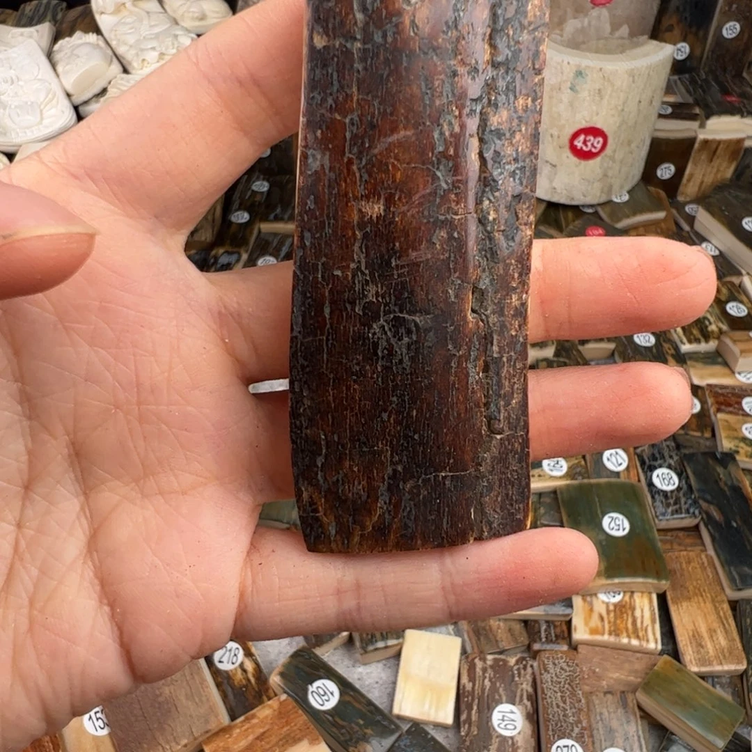 泥塑猛犸象牙雕刻原料打孔不退