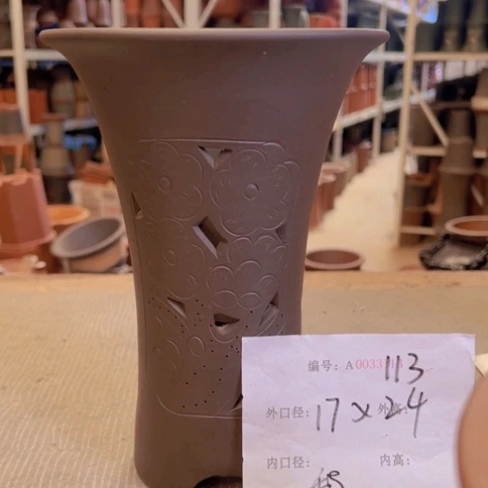 紫砂花盆紫紫砂盆