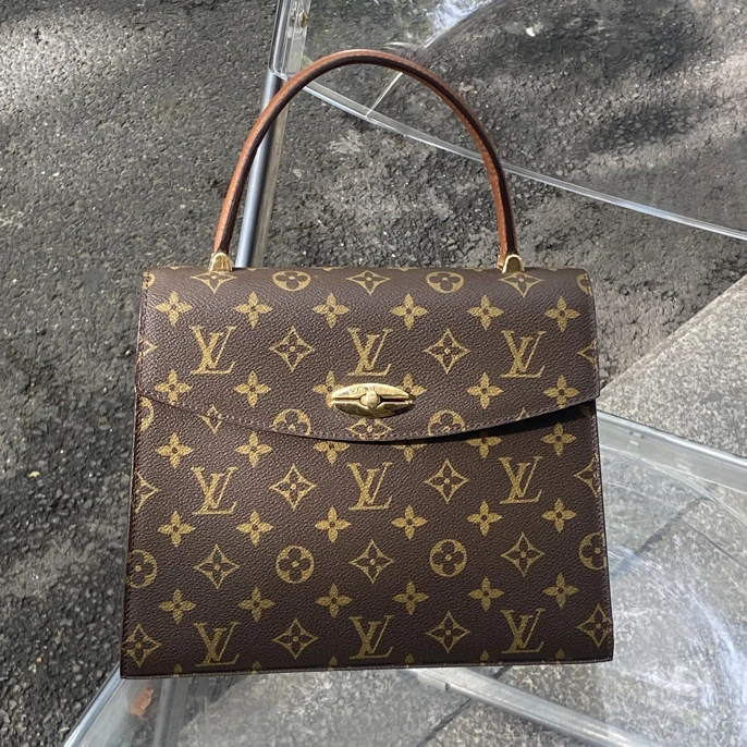 95新 LouisVuitton/路易威登 Lv老花Kelly/单肩/斜挎/腋下/双肩
