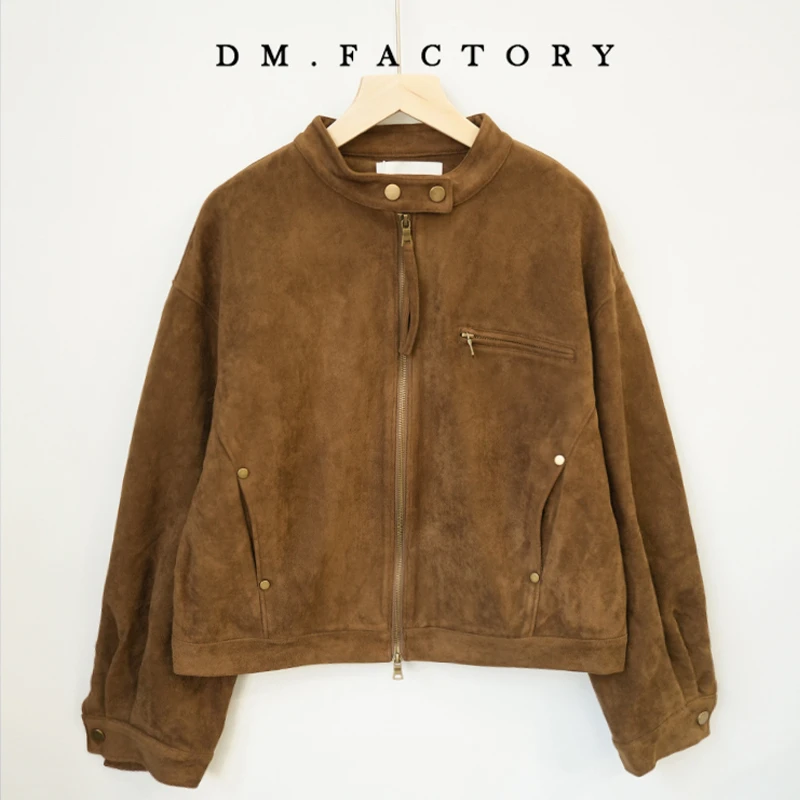 呆毛DM.FACTORY 【1.8上新】冬季新款小立领鹿皮绒外套DMSJ2900