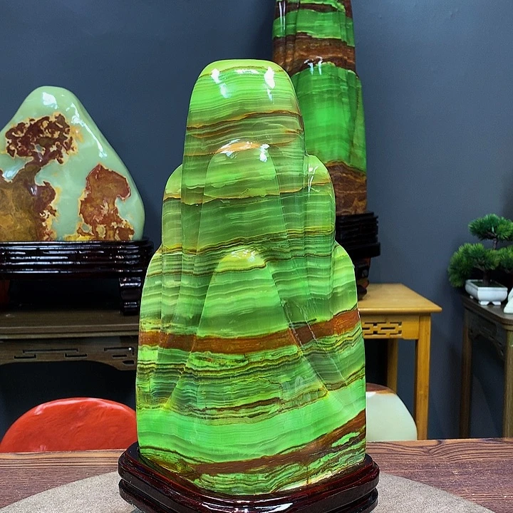 石材靠山摆件家居