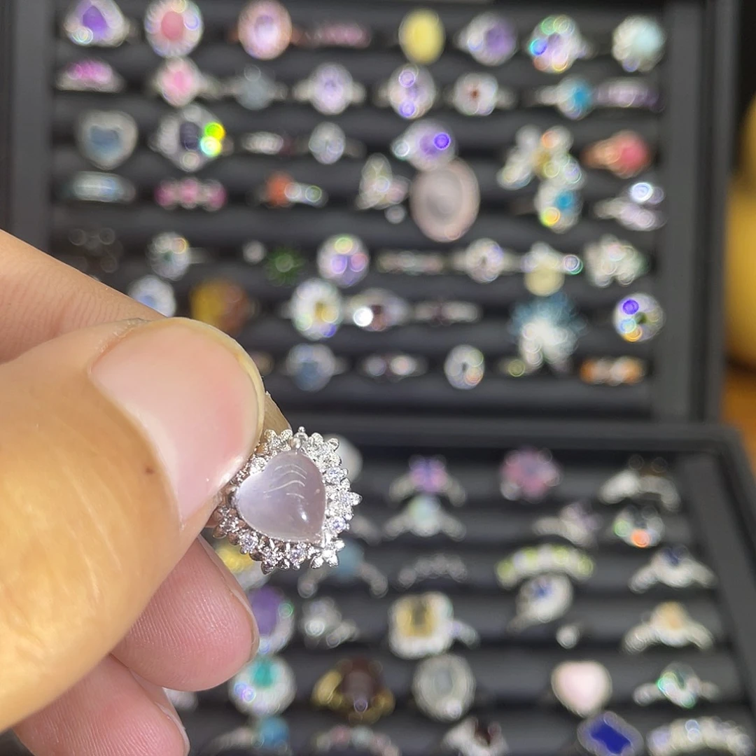 紫晶珠宝半成品未镶嵌