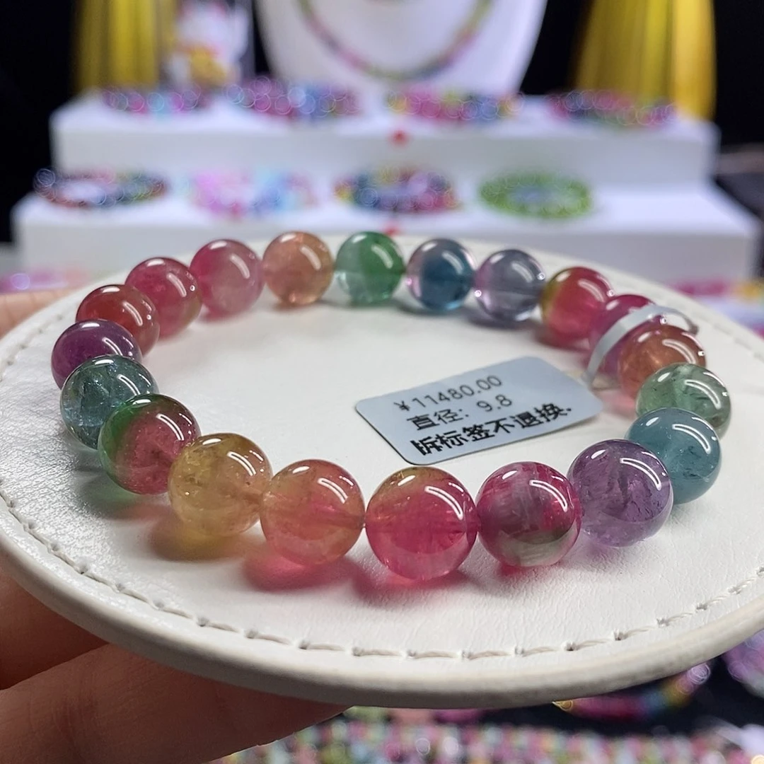 未镶嵌手链碧玺西瓜