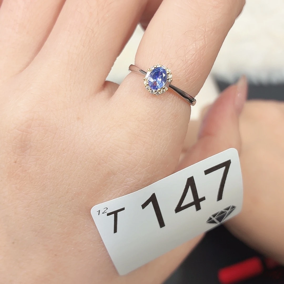 银S925镶嵌坦桑石珠宝奇石