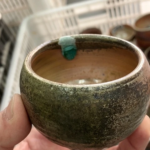 柴烧宝瓶杯子大放漏