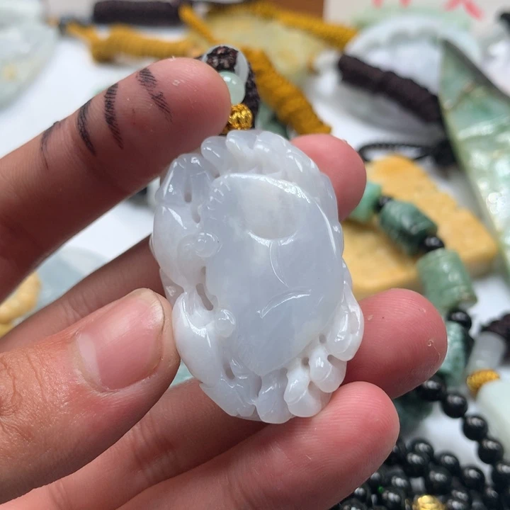 颈饰未镶嵌翡翠保真天然a货翡翠