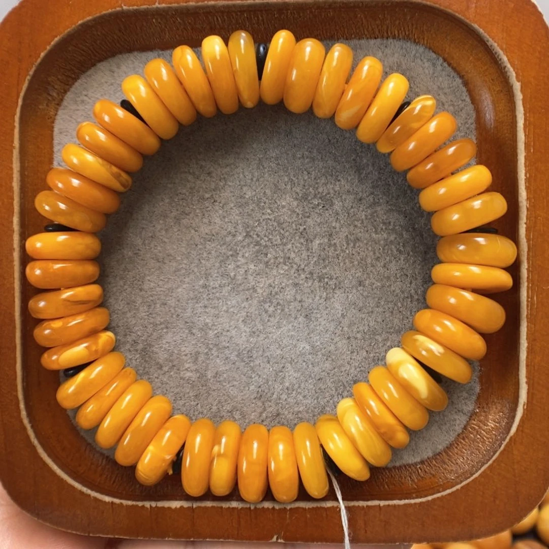 未镶嵌蜜蜡手串蜜蜡