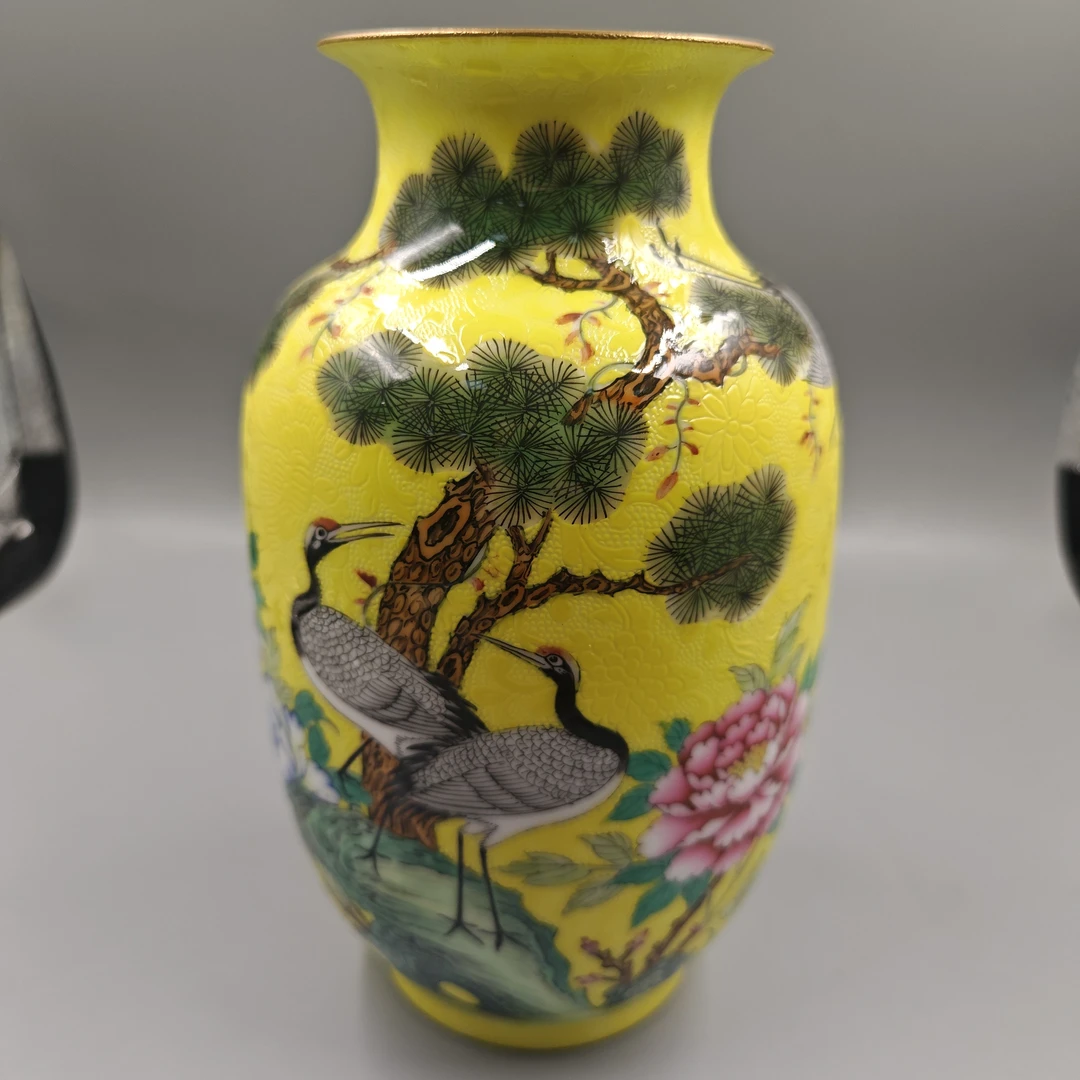 【景德镇】高温陶瓷，ZWY扒花小瓶147