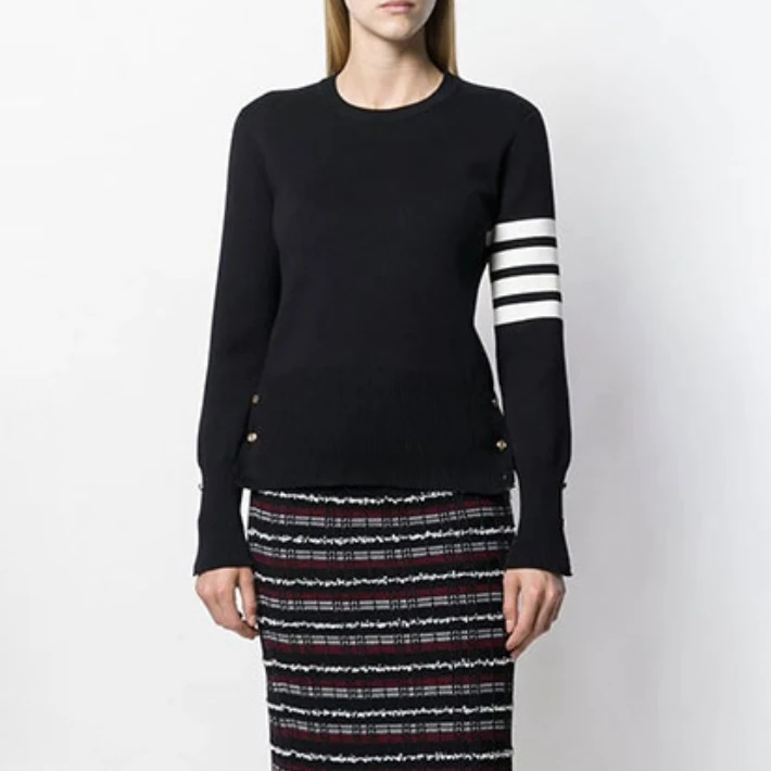99新 THOMBROWNE 配件齐全 基础款金扣四杠卫衣 42码 ys001609
