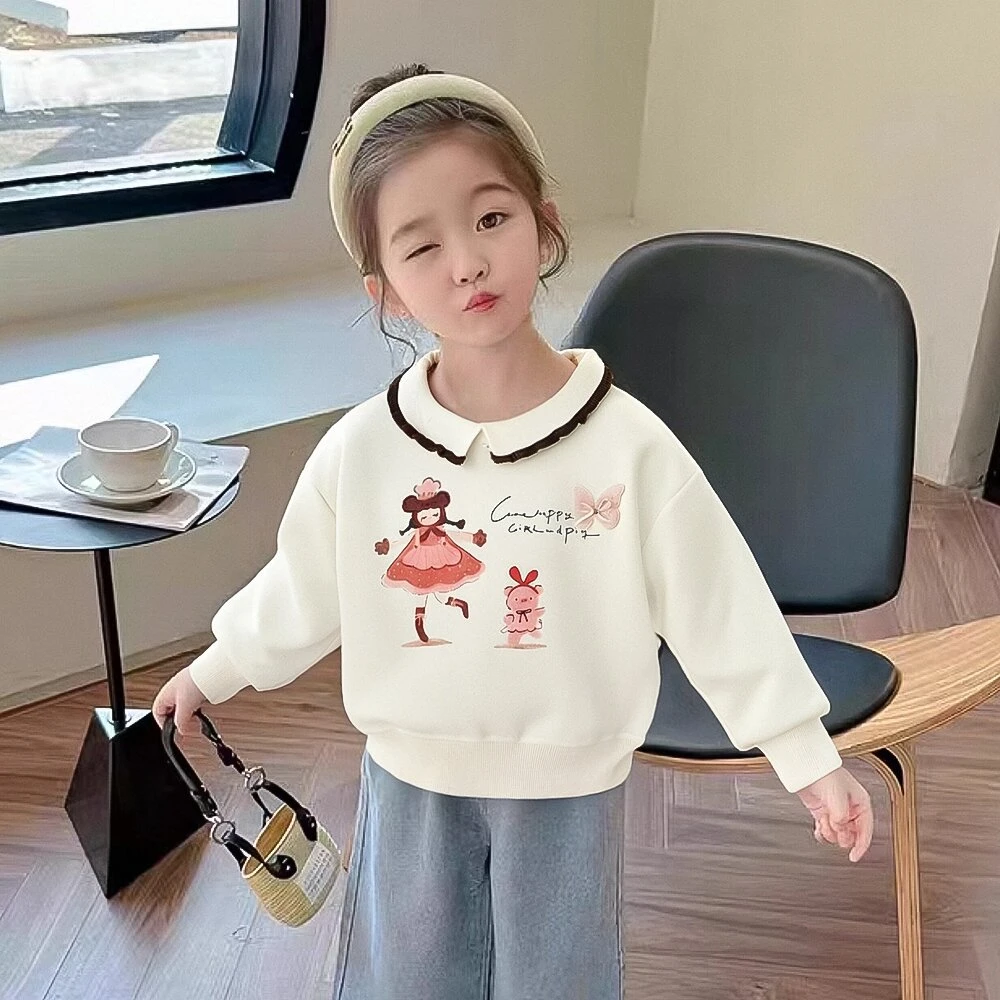 C2时尚女童字母卫衣