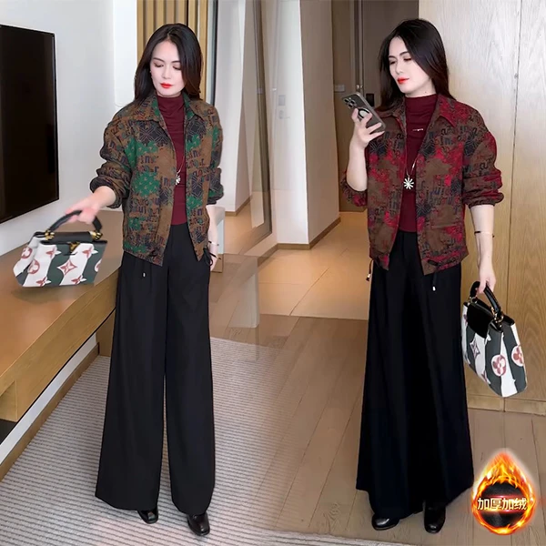 【季颜品牌】秋冬新款休闲显瘦时尚气质洋气牛仔小个子短外套102