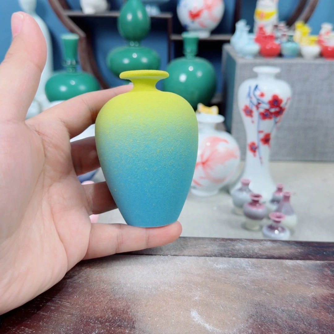 陶瓷手工小花器摆件