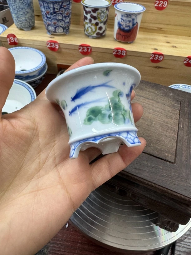 手绘手工陶瓷花盆