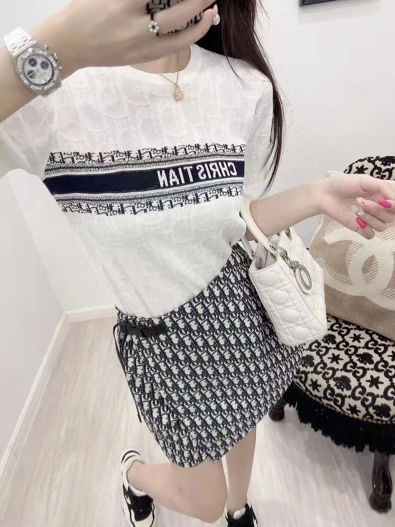 [dd满印花裤裙]25年新款藏青色满印花裤裙（3027）