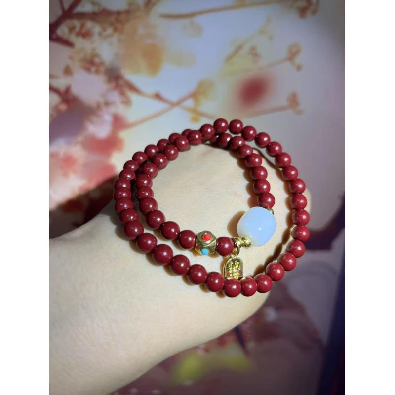 含辰砂工艺品J0195 精品手串无礼盒