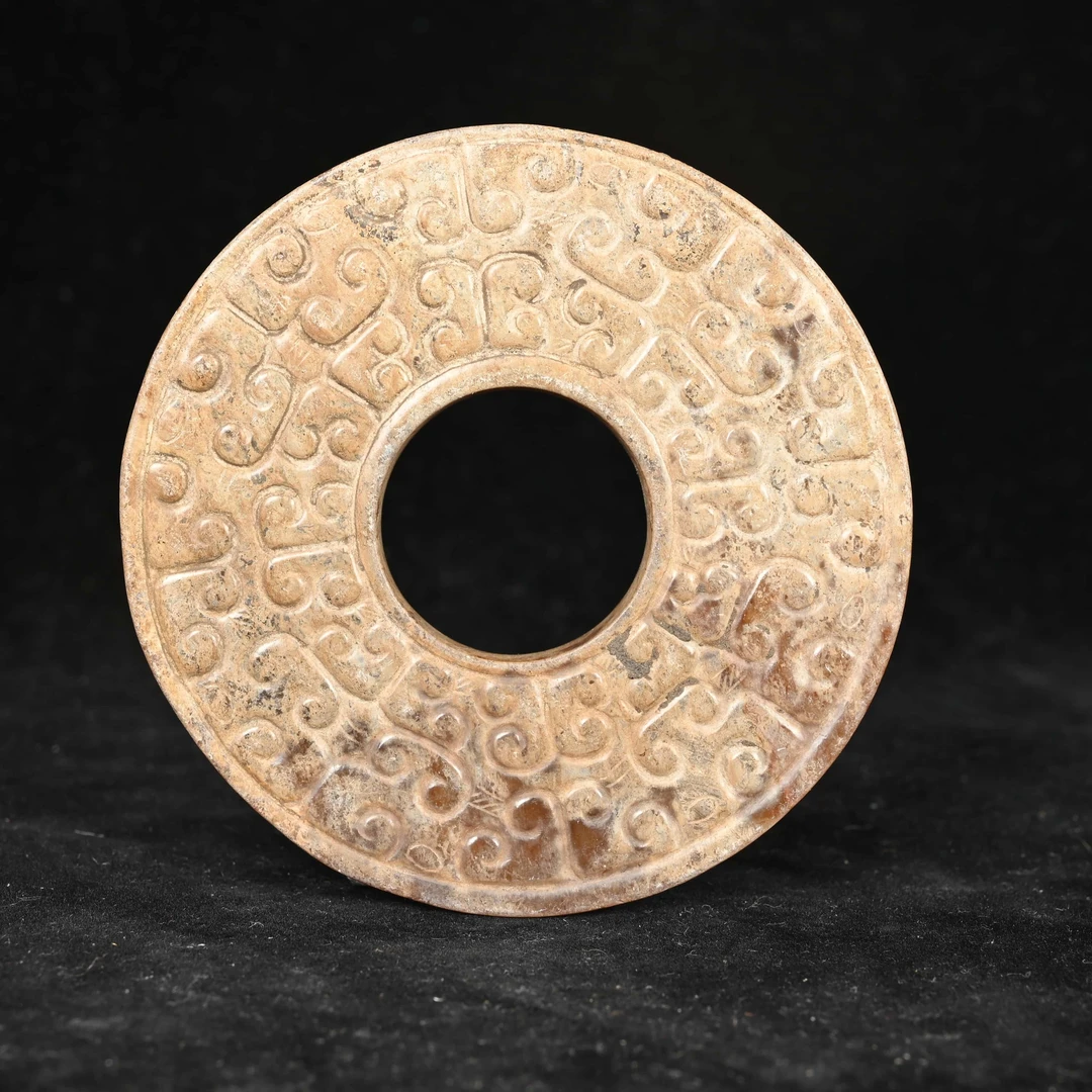 明代隐龙纹玉璧/SP.001142/集萃斋