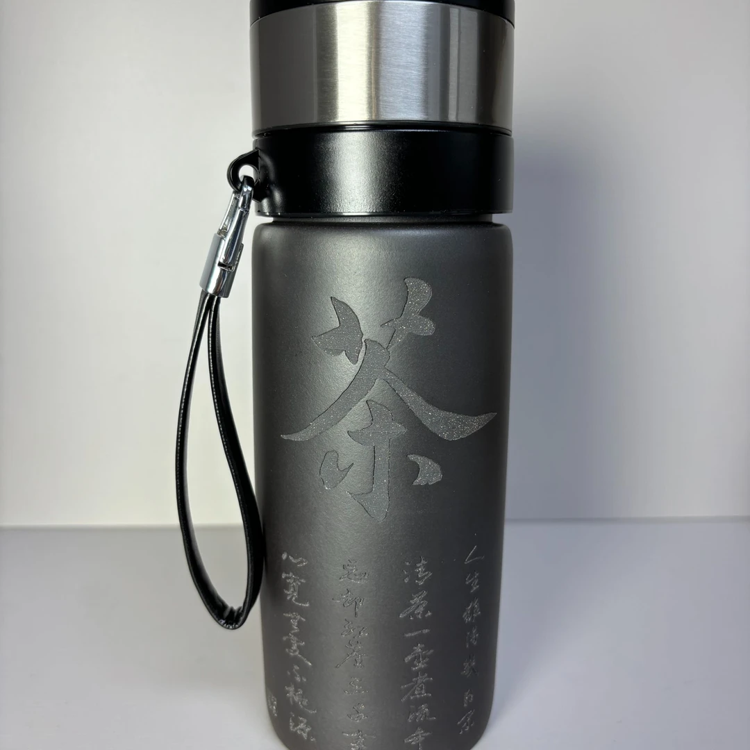 紫砂杯500毫升一键开盖 单层石黄泥料随身杯车载杯宜兴原矿紫砂杯