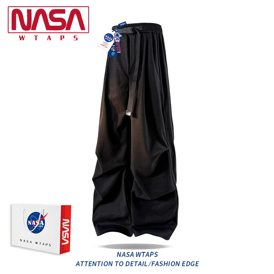 NASA WTAPS美式潮流伞兵裤男款春秋季痞帅阔腿休闲直筒工装裤子男