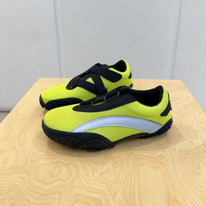 SGIRL TWTW荧光绿德训运动鞋女2025春透气老爹鞋轻便时尚休闲鞋潮