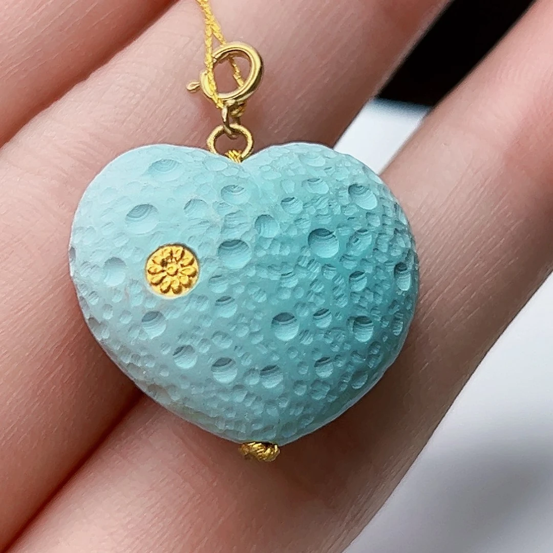 绿松石珠宝奇石18K金镶嵌