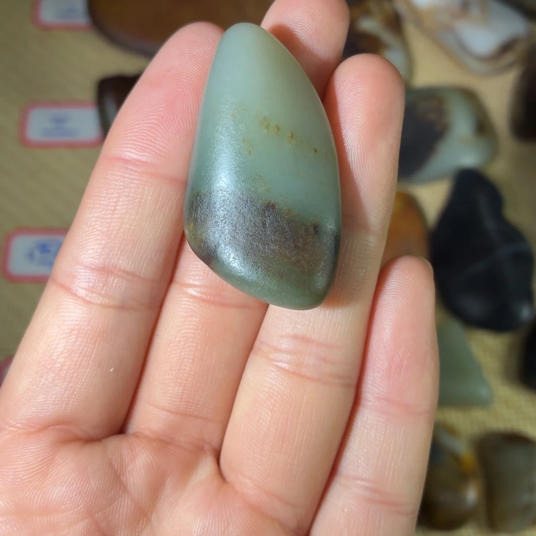 和田玉未镶嵌挂件23g