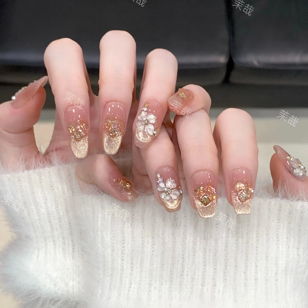 茉哉【花样年华】纯手工定制拆卸穿戴甲A4456