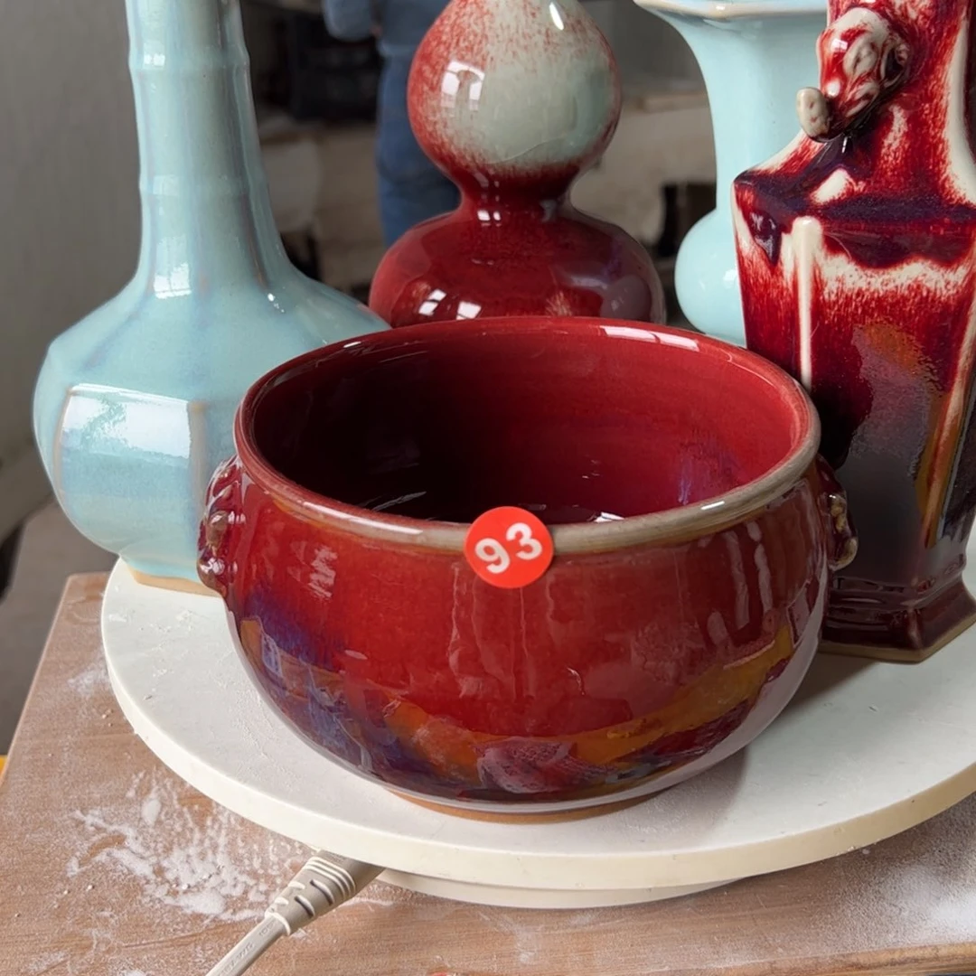 摆件郑家钧窑摆件微