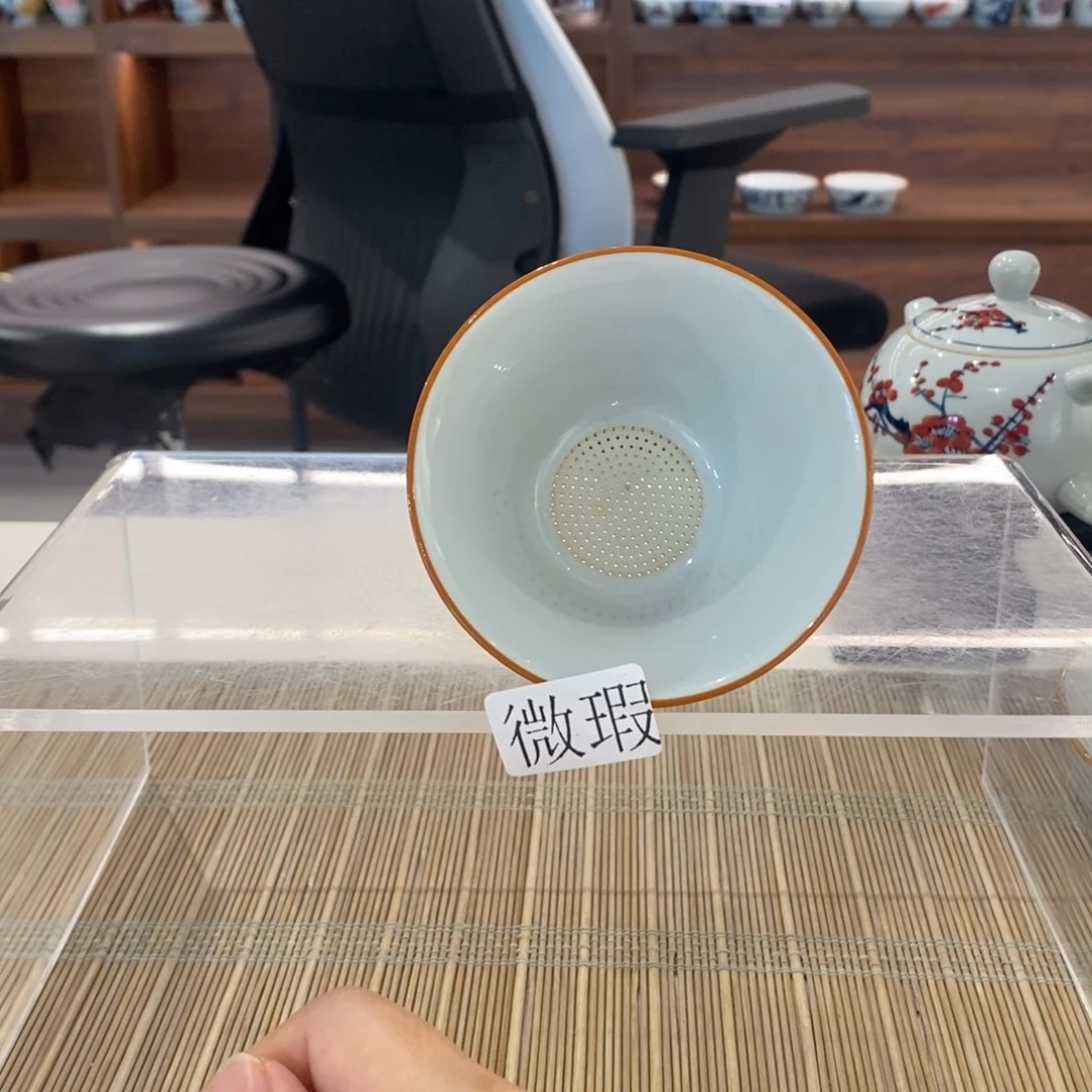 釉下彩老陶泥手工绘制