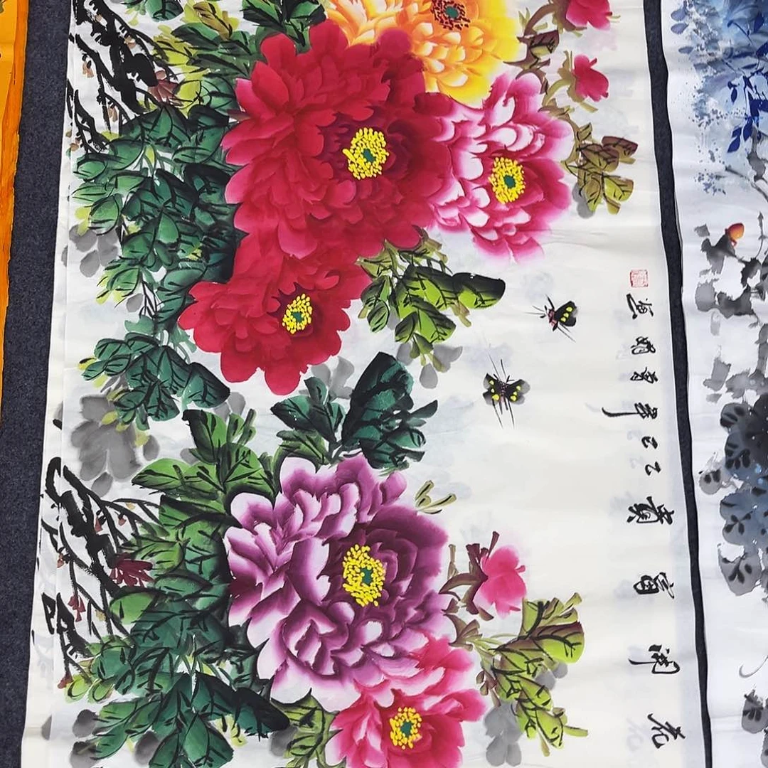 花鸟国画作品手绘