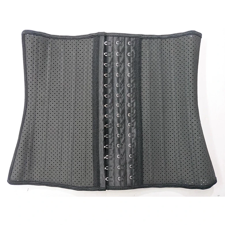 《头头女装》欧美网孔透气运动健身束腰带橡胶塑身收腹11402