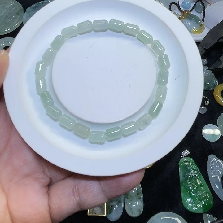 翡翠散珠手串手链