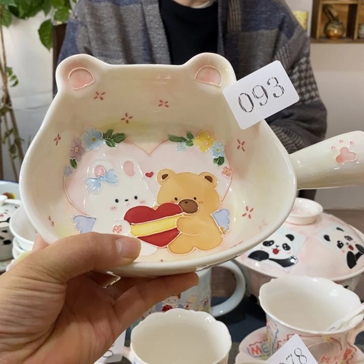 瓷片景德镇釉下彩手绘