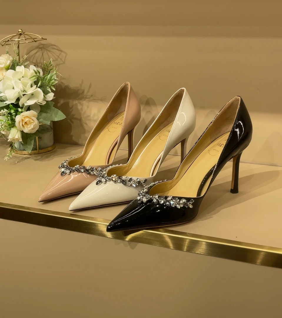 MIDITU/米蒂图高跟鞋女2025年新款百搭气质时尚小众细跟女鞋