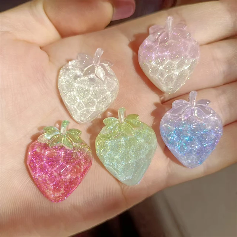 【许愿+对碰+隐藏】混拆草莓海星兔头叉子夜光手工DIY树脂饰品