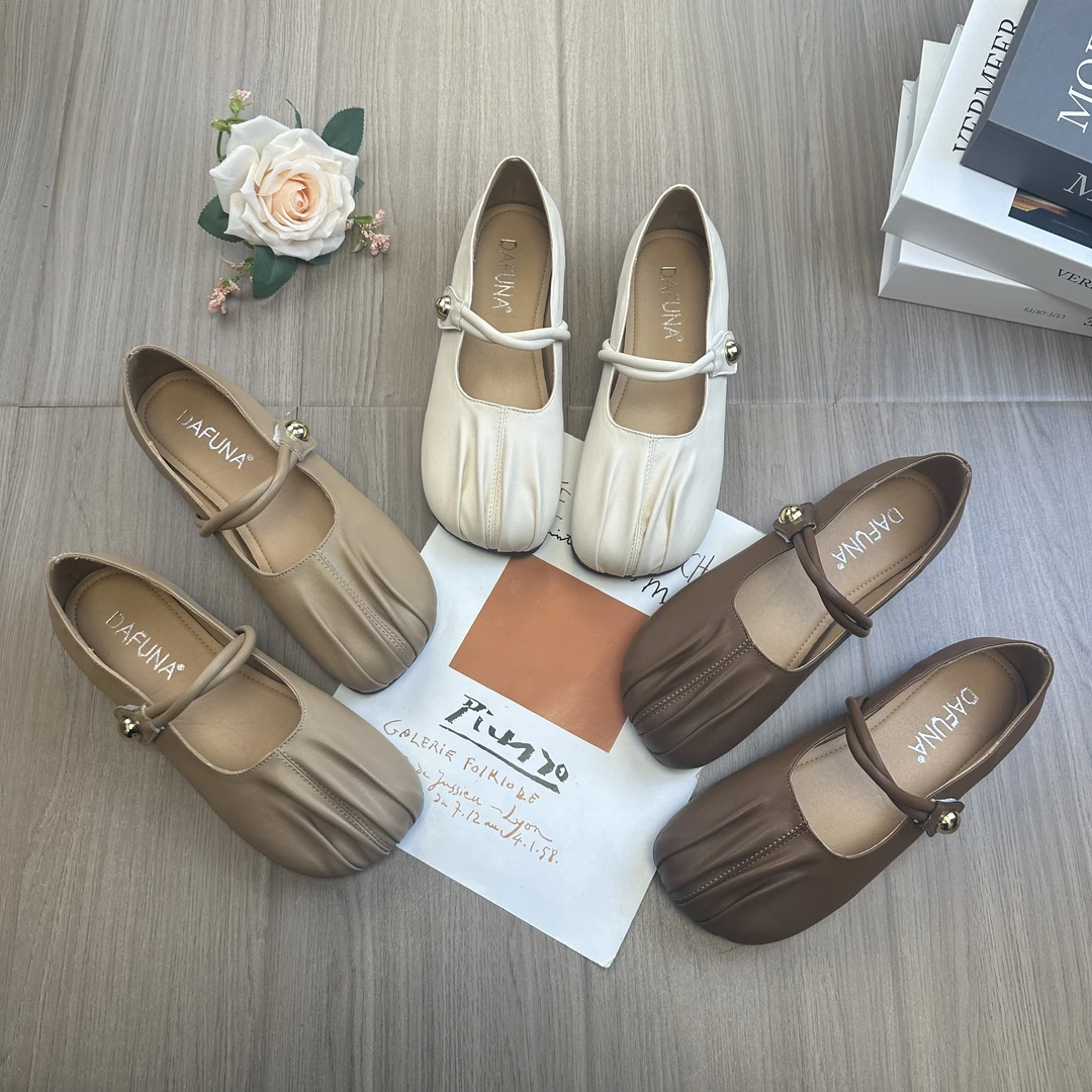 【FF】法式复古玛丽珍单鞋女2025新款夏季百搭平底配裙子软底豆豆鞋