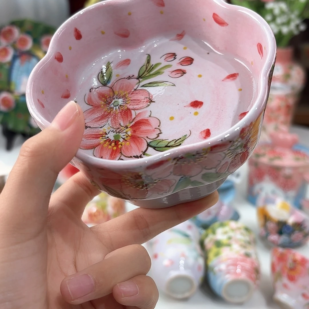 景德镇手绘高温釉下彩陶瓷茶具