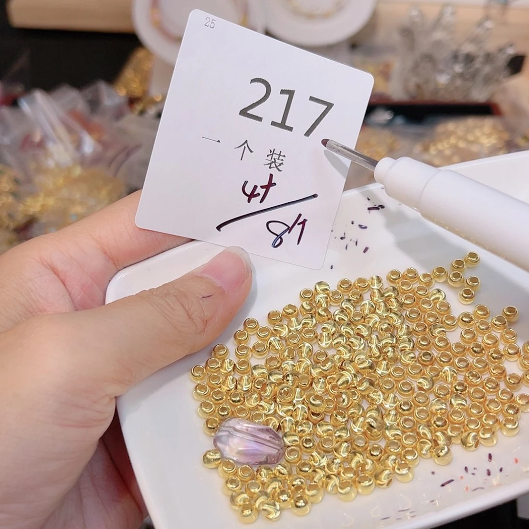 紫晶珠宝半成品银S925镀金镶嵌217