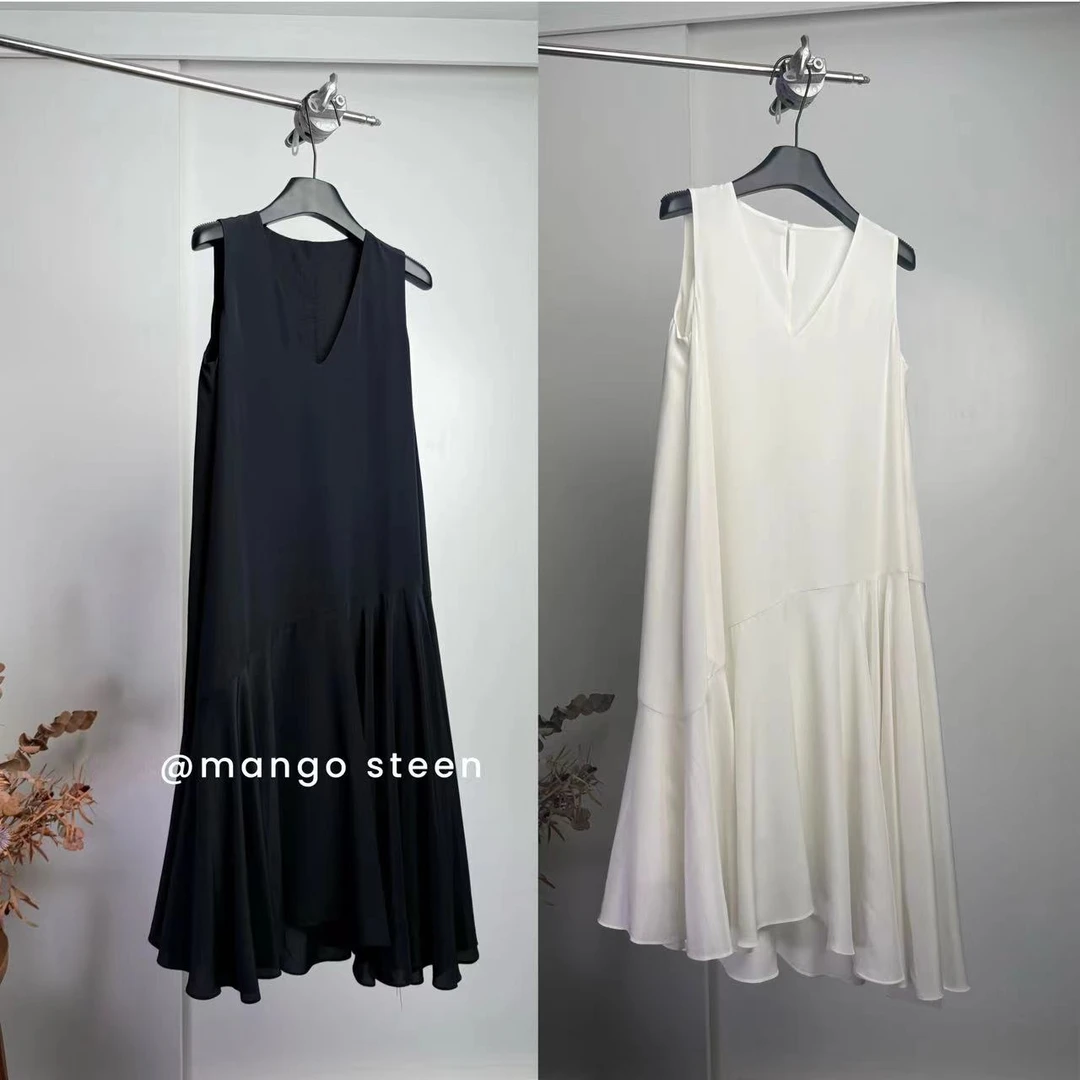 MANGO steen‘s丨30姆米桑蚕丝夏日灵动感仙女裙I5349