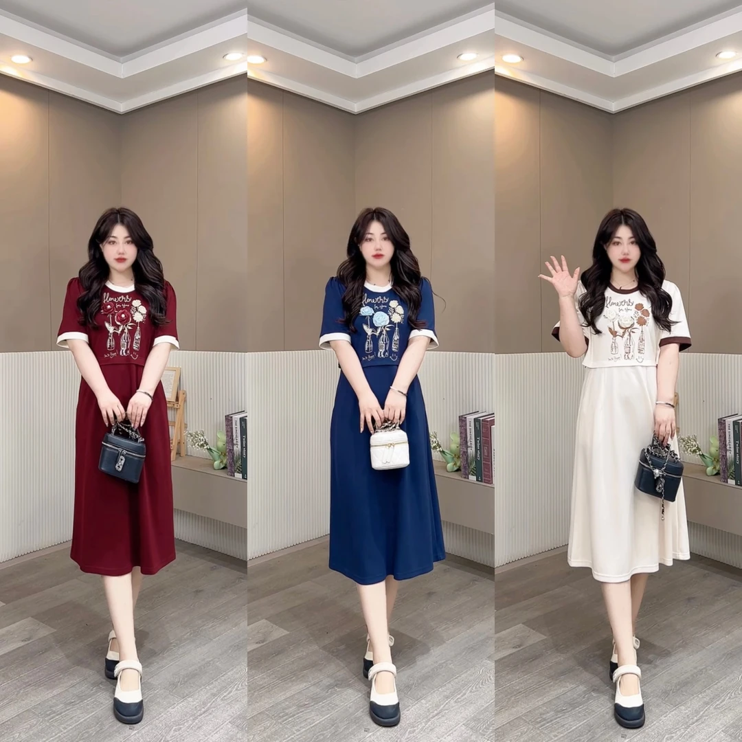 【苹果现货清清】新款宽松时尚百搭女显瘦大码连衣裙LPP61597