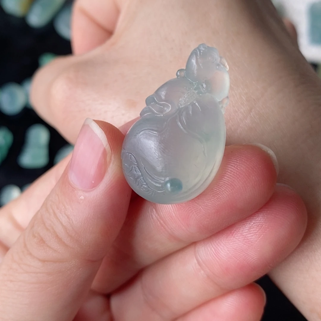 定制翡翠未镶嵌钱袋子