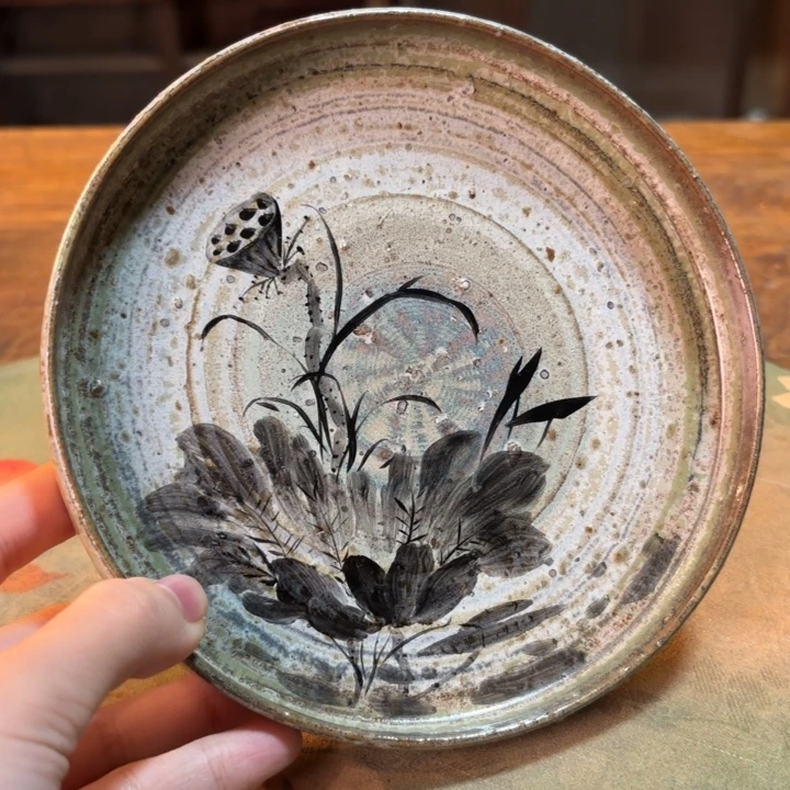 柴烧纯手工手绘陶瓷